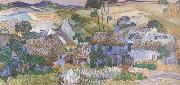 Vincent Van Gogh Thatched Cottages by a Hill (nn04) Spain oil painting artist